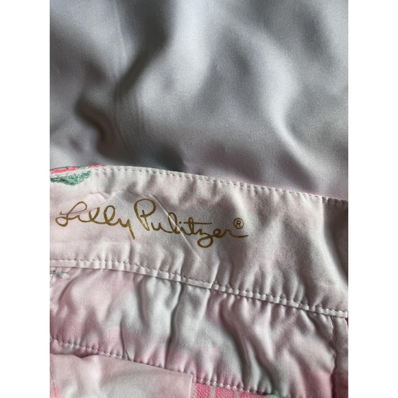 Lilly Pulitzer Chipper Shorts Womens 10 Parrot Print Summer Casual Preppy Resort - Picture 4 of 11
